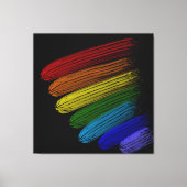 Toile Bandes arc-en-ciel (Recto)