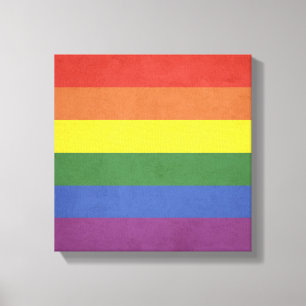 Toile Bandes arc-en-ciel