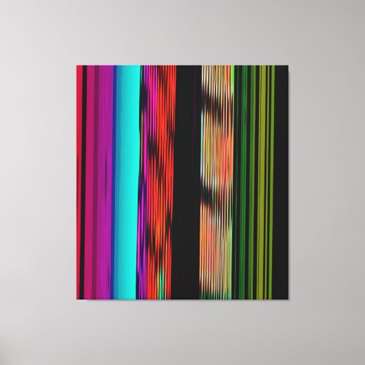 Toile Bandes colorées 717 Art Abstrait (Recto)
