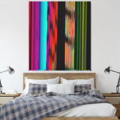 Toile Bandes colorées 717 Art Abstrait (Insitu(Chambre))