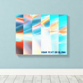 Toile Bandes du coucher du soleil (Insitu (Plancher de Bois))