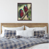 Toile Bandes noires et rouges (Insitu(Chambre))
