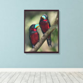 Toile Bandes noires et rouges (Insitu (Plancher de Bois))