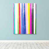 Toile Bandes verticales (Insitu (Plancher de Bois))