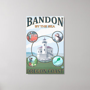 Toile Bandon, affiche de voyage d'OregonScenic
