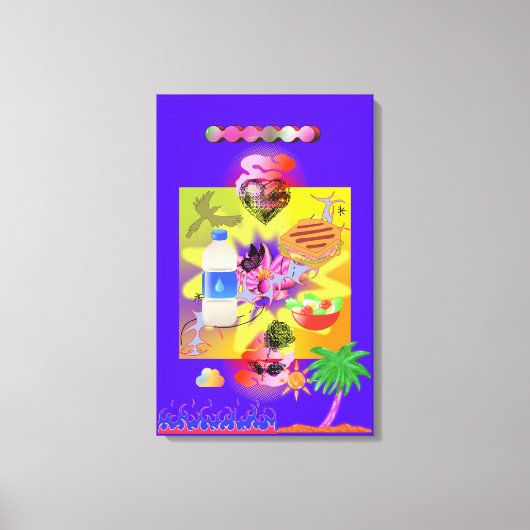 Toile Banlieues violettes (Recto)