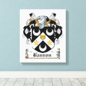 Toile Bannon Family Crest (Insitu (Plancher de Bois))