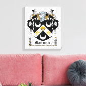 Toile Bannon Family Crest (Insitu(Salon))