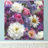 Toile Banquet de fleurs (Insitu (Plancher de Bois))