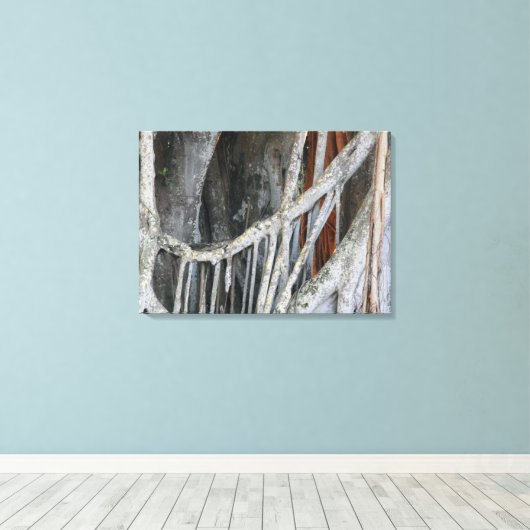 Toile Banyan Tree Closeup Photo (Insitu (Plancher de Bois))
