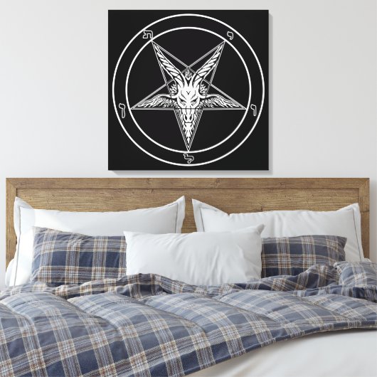 Toile Baphomet de style ancien Art de Mur Sigile (Insitu(Chambre))