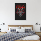 Toile Baphomet Est Mon Esprit Animal I Satanic Occult Ch (Insitu(Chambre))