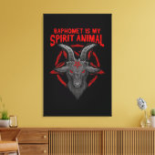 Toile Baphomet Est Mon Esprit Animal I Satanic Occult Ch (Insitu(Salon))