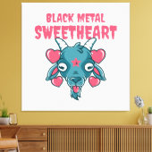 Toile Baphomet tête de chèvre mignon (Insitu(Salon))