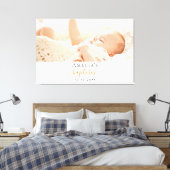 Toile Baptême photo jeune fille moderne (Insitu(Chambre))