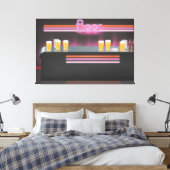 Toile Bar rétro des années 80 (Insitu(Chambre))