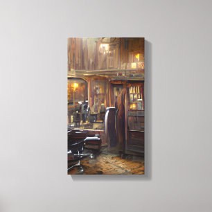 Toile Barber Shop par Klx