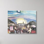 Toile Barcelone la nuit par Walter Gramatte (Recto)