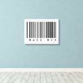 Toile Barcode Art - OEuvre murale (Insitu (Plancher de Bois))