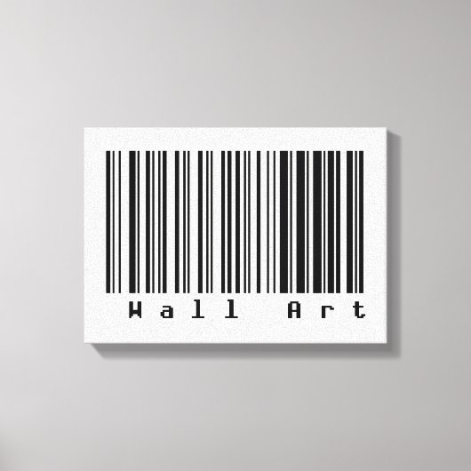 Toile Barcode Art - OEuvre murale (Recto)