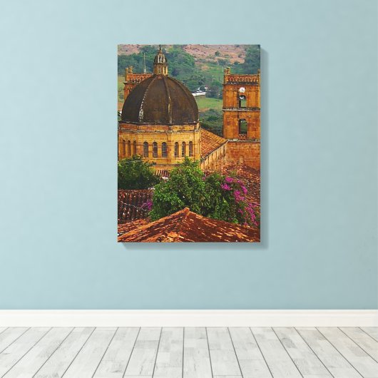 Toile Barichara Church Canvas Print (Insitu (Plancher de Bois))