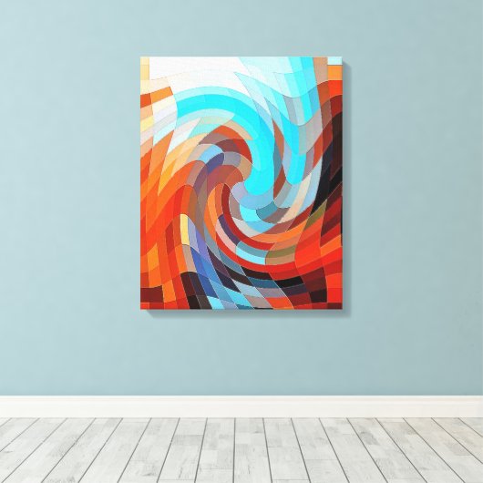 TOILE BARN ABSTRAIT (Insitu (Plancher de Bois))