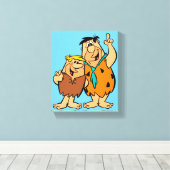 Toile Barney Rubble et Fred Flintstone (Insitu (Plancher de Bois))