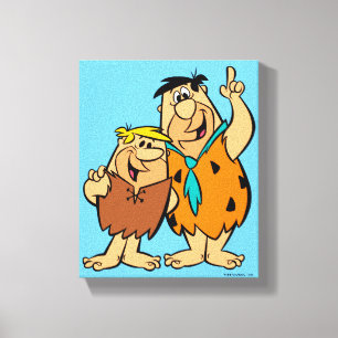 Toile Barney Rubble et Fred Flintstone