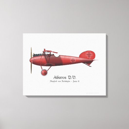 Toile Baron rouge Manfred von Richthofen Allemand Flying (Recto)