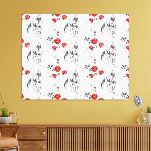 Toile Baroque Horse Canvas Imprimer (Insitu(Salon))