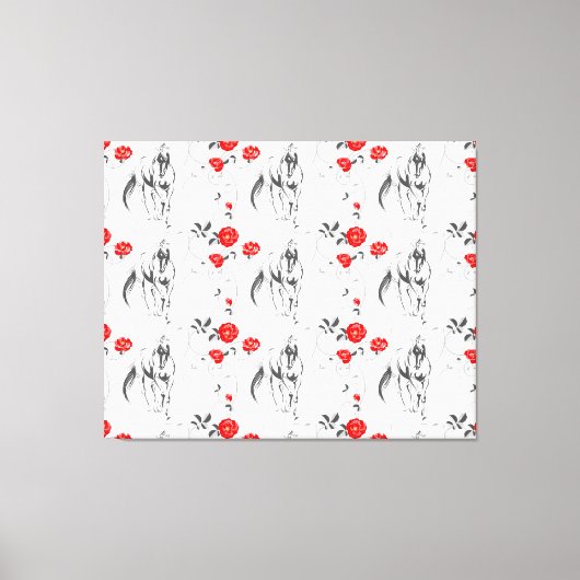 Toile Baroque Horse Canvas Imprimer (Recto)