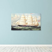 Toile Barque Clipper 'Clendovey' (huile sur toile) (Insitu (Plancher de Bois))