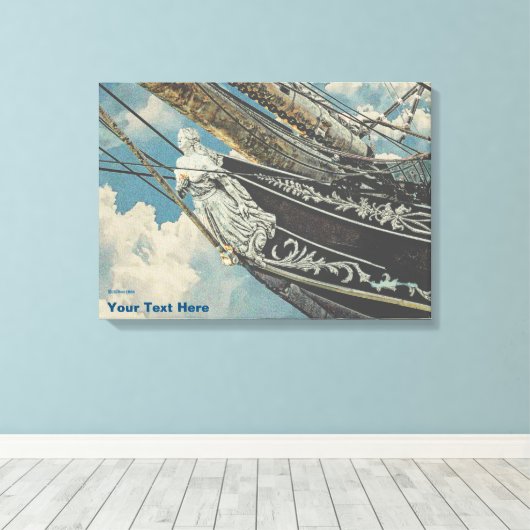 Toile Barque Elissa Figurhead (Insitu (Plancher de Bois))