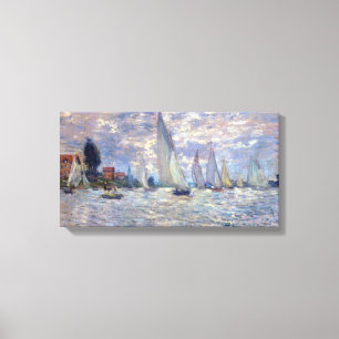 Toile barques de les par Claude Monet