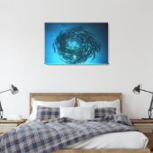 Toile Barracuda nageant en cercles (Insitu(Chambre))