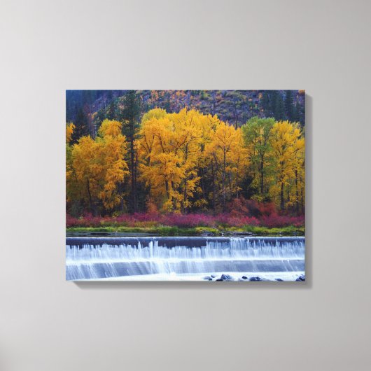 Toile Barrage de Wenatchee à l'automne (Recto)