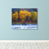 Toile Barrage de Wenatchee à l'automne (Insitu (Plancher de Bois))