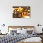 Toile Barres de chêne dans la cave du Domaine Comte (Insitu(Chambre))