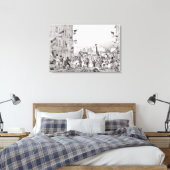Toile Barricade de la rue Dauphine (Insitu(Chambre))