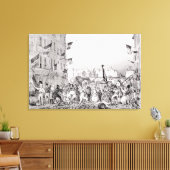 Toile Barricade de la rue Dauphine (Insitu(Salon))