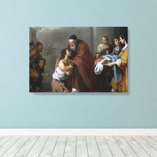 Toile Bartolome Esteban Murillo-Retour du prodigue (Insitu (Plancher de Bois))