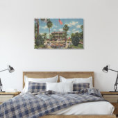 Toile Bartow, Floride - Vue sur Wonder House et Garde (Insitu(Chambre))