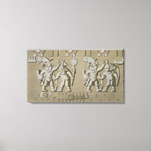 Toile Bas Secours des anciens guerriers aztèques, du Sto (Recto)