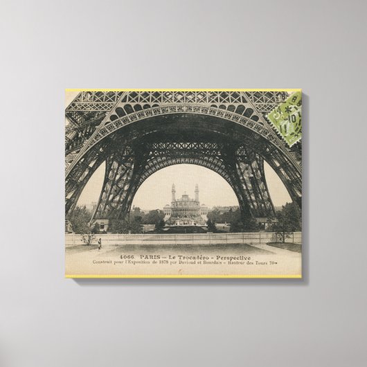 Toile Base tour Eiffel noir et blanc (Recto)