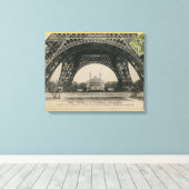 Toile Base tour Eiffel noir et blanc (Insitu (Plancher de Bois))