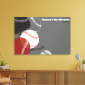 Toile Baseball Bar Mitzvah Bar Mitzvah Panneau d'ouvertu (Insitu(Salon))