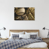 Toile Baseball, Glove et George Will Citation (Insitu(Chambre))