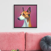 Toile Basenji - Portrait de Chien (Insitu(Salon))