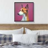 Toile Basenji - Portrait de Chien (Insitu(Chambre))