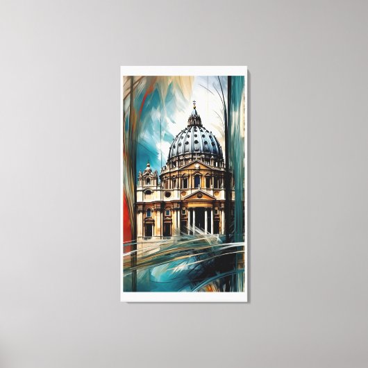Toile Basilique Saint-Pierre (Recto)